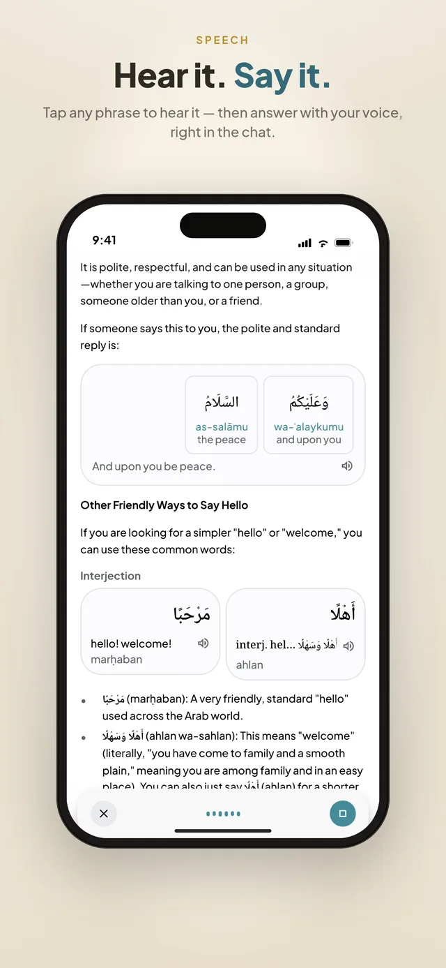Speaking practice